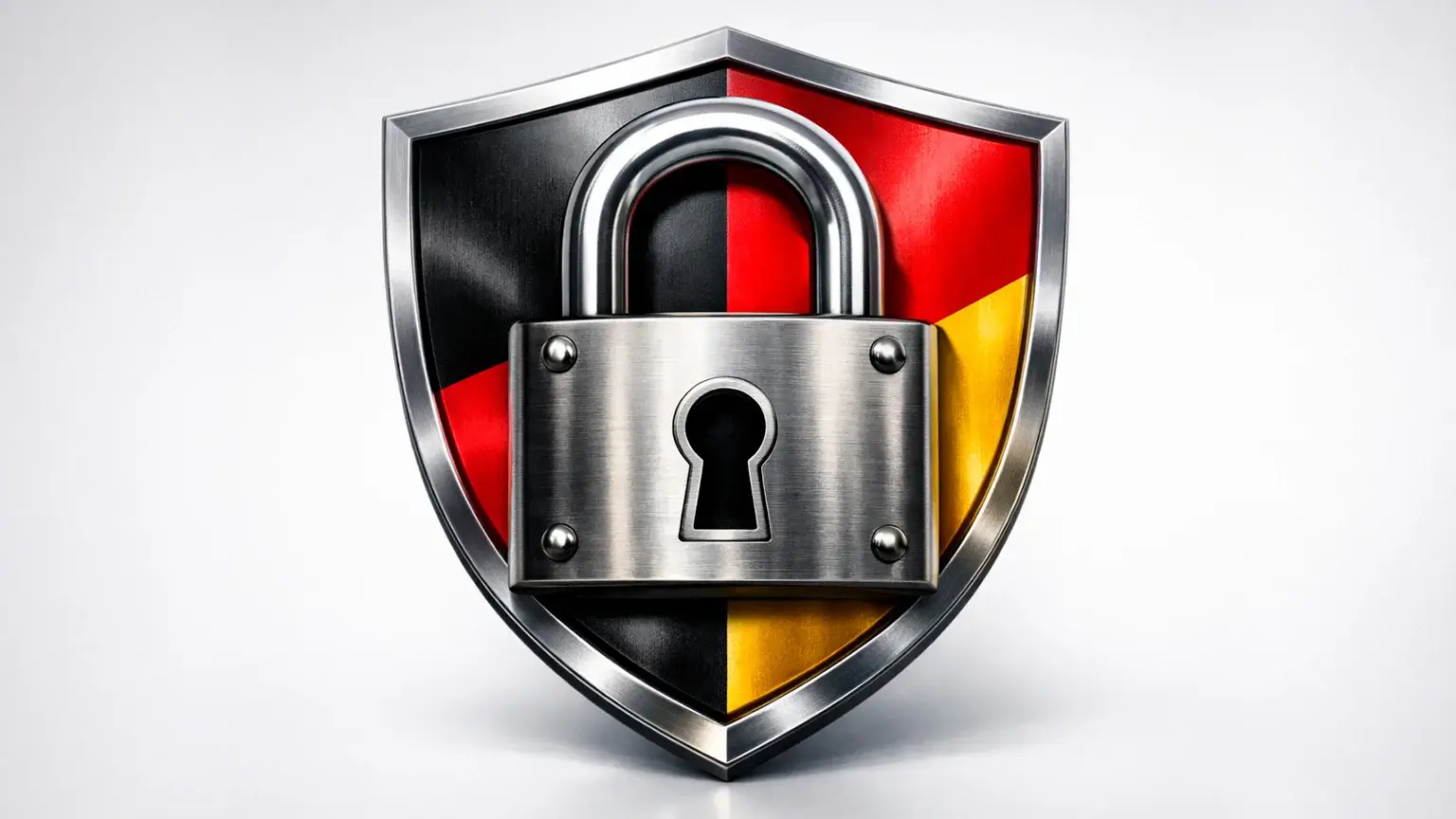 Sicherheitsschloss-Symbol mit deutschem Lizenzsiegel für Sportwetten
